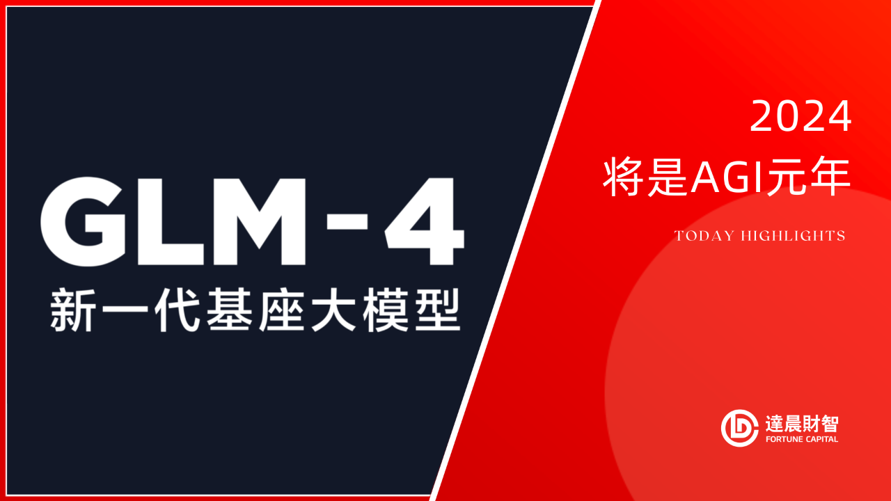 新一代基座大模型GLM-4来了！国产全自研、中文能力逼近GPT-4 | 达晨Family